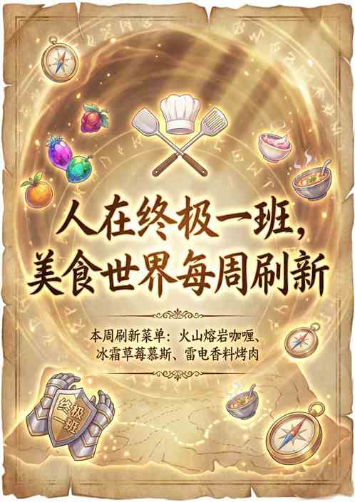 人在终极一班，美食世界每周刷新