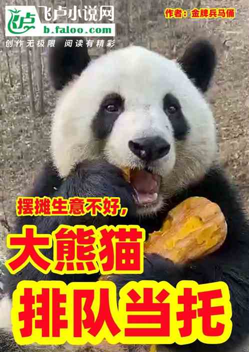 摆摊卖熊猫公仔